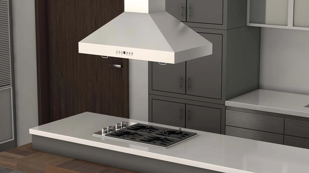 ZLINE 36" Convertible Island Mount Range Hood in Stainless Steel