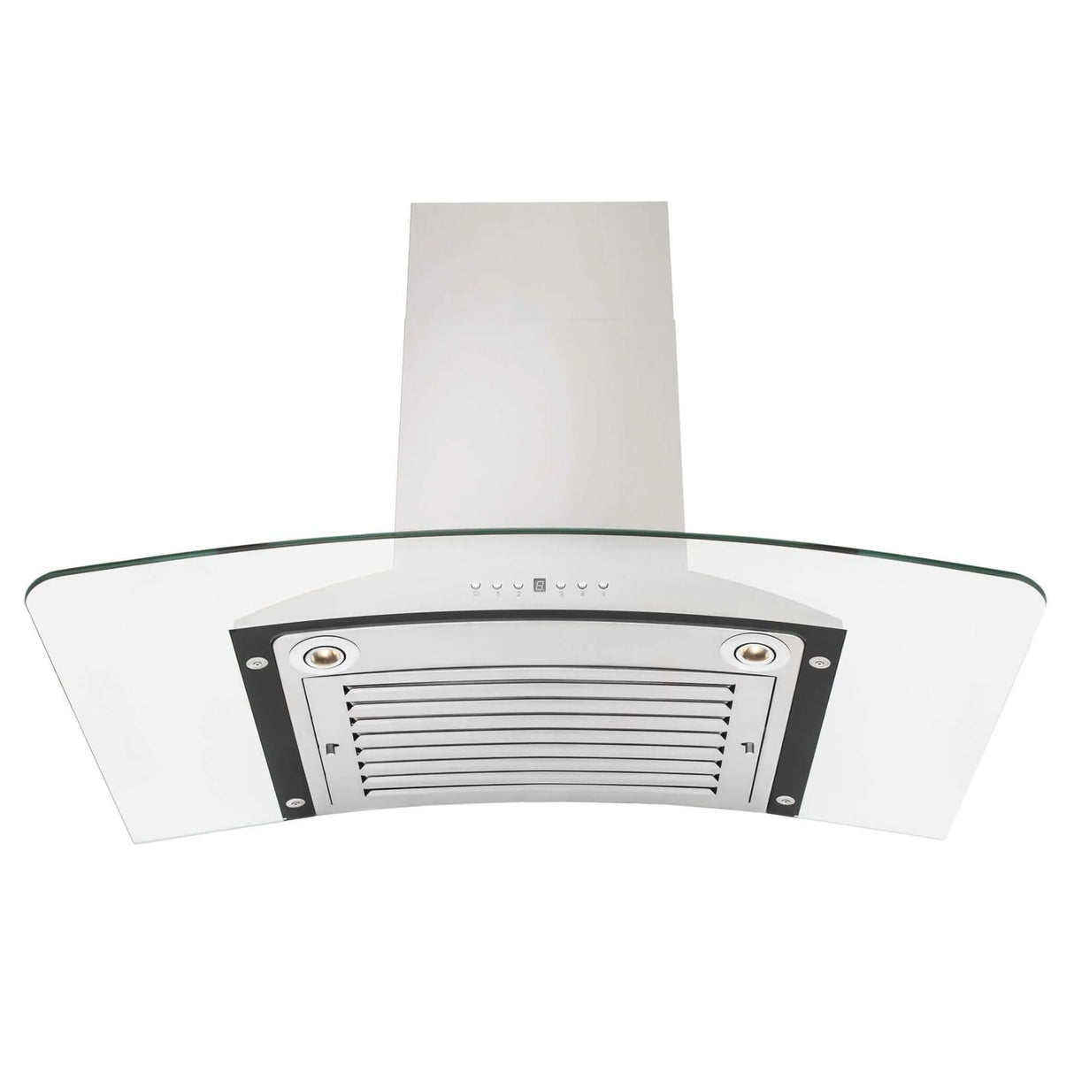 ZLINE 36" Convertible Vent Convertible Vent Wall Mount Range Hood in Stainless Steel & Glass