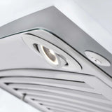 ZLINE 36" Convertible Vent Convertible Vent Wall Mount Range Hood in Stainless Steel & Glass