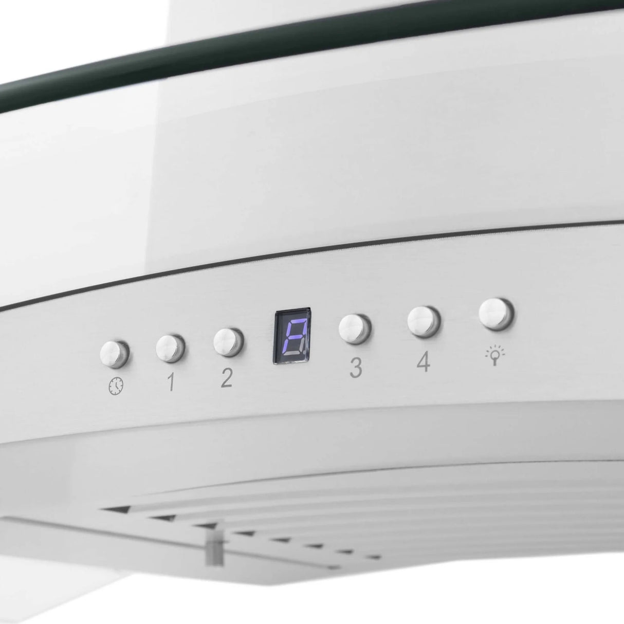 ZLINE 36" Convertible Vent Convertible Vent Wall Mount Range Hood in Stainless Steel & Glass