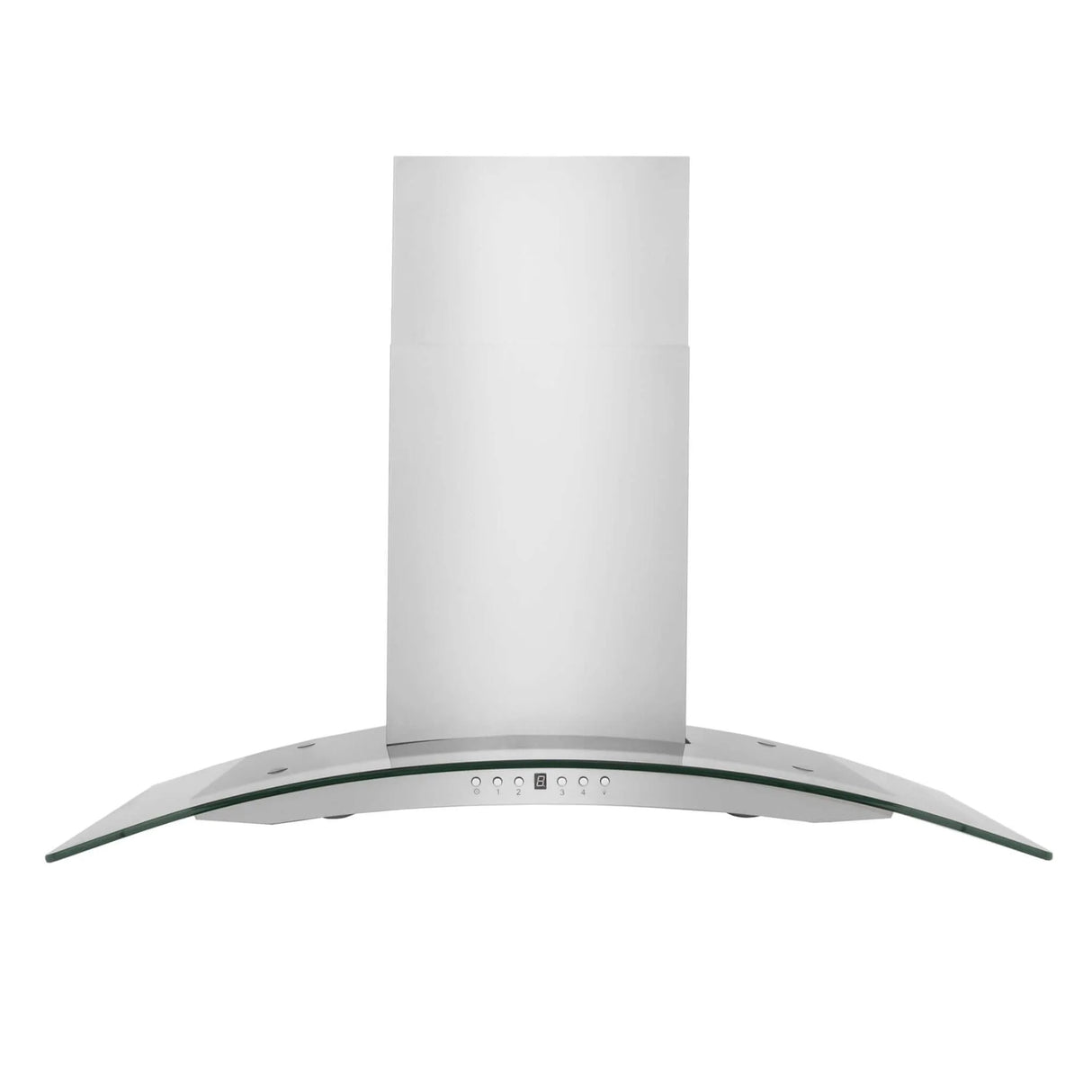 ZLINE 36" Convertible Vent Convertible Vent Wall Mount Range Hood in Stainless Steel & Glass