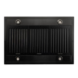 ZLINE 36" Convertible Vent Island Mount Range Hood in Black Stainless Steel