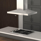 ZLINE 36" Convertible Vent Island Mount Range Hood in Stainless Steel