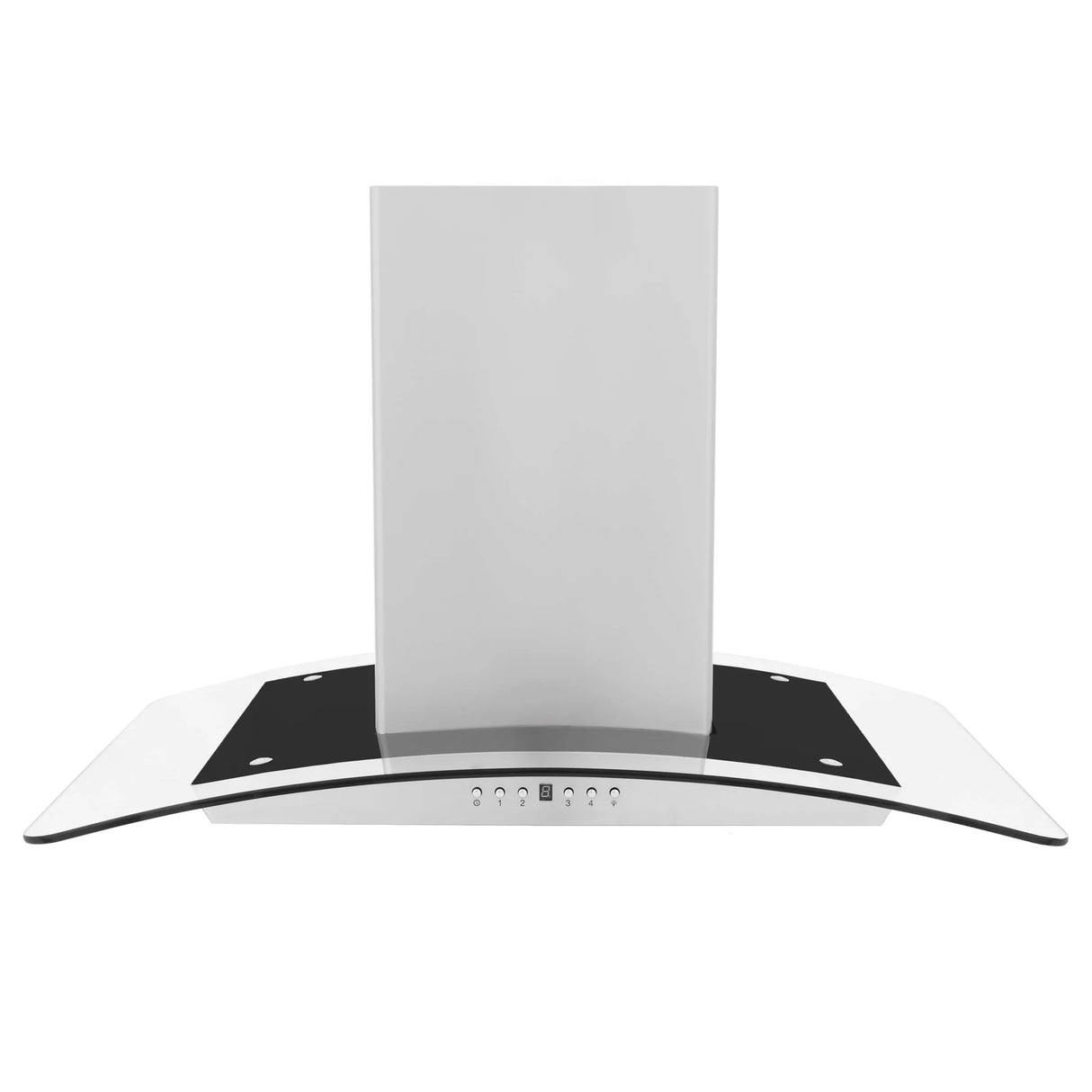 ZLINE 36" Convertible Vent Island Mount Range Hood in Stainless Steel & Glass