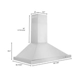 ZLINE 36" Convertible Vent Wall Mount Range Hood in Stainless Steel (KB-36)