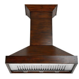 ZLINE 36" Convertible Vent Wooden Wall Mount Range Hood