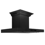 ZLINE 36" CrownSound™Ducted Vent Wall Mount Range Hood in Black Stainless Steel with Built-in Bluetooth Speakers