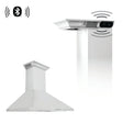 ZLINE 36" CrownSound™ Ducted Vent Wall Mount Range Hood in Stainless Steel with Built-in Bluetooth Speakers