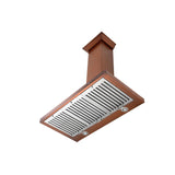 ZLINE 36" Designer Series Convertible Vent Wall Mount Range Hood in Copper