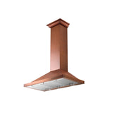 ZLINE 36" Designer Series Convertible Vent Wall Mount Range Hood in Copper