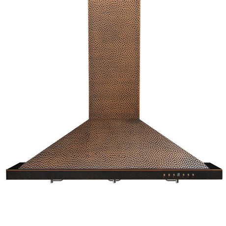 ZLINE 36" Designer Series Hand-Hammered Convertible Vent Wall Mount Range Hood