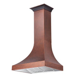 ZLINE 36" Designer Series Hand-Hammered Copper Finish Ducted Wall Range Hood