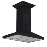 ZLINE 36" Designer Series Convertible Vent Island Mount Range Hood