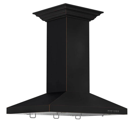 ZLINE 36" Designer Series Convertible Vent Island Mount Range Hood