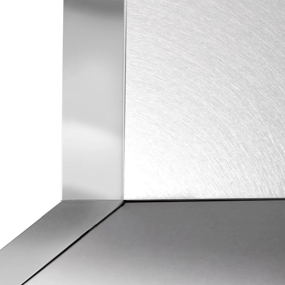 ZLINE 36" Designer Series Wall Mount Range Hood in Fingerprint Resistant Stainless Steel with Mirror Accents