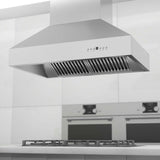 ZLINE 36" Ducted Island Mount Range Hood in Outdoor Approved Stainless Steel