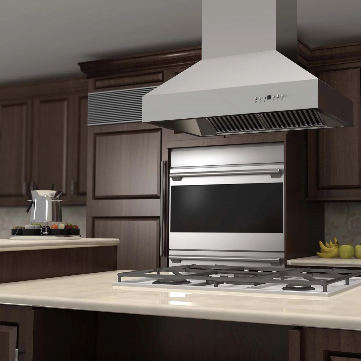 ZLINE 36" Ducted Island Mount Range Hood in Outdoor Approved Stainless Steel