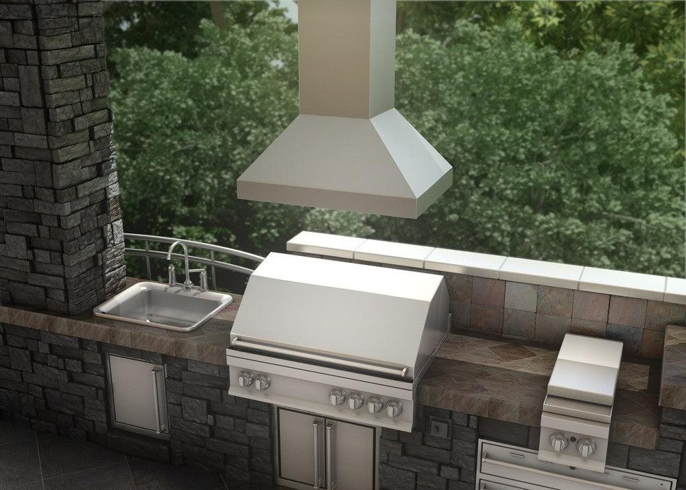 ZLINE 36" Ducted Island Mount Range Hood in Stainless Steel