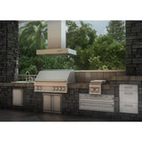 ZLINE 36" Ducted Outdoor Island Mount Range Hood in Stainless Steel