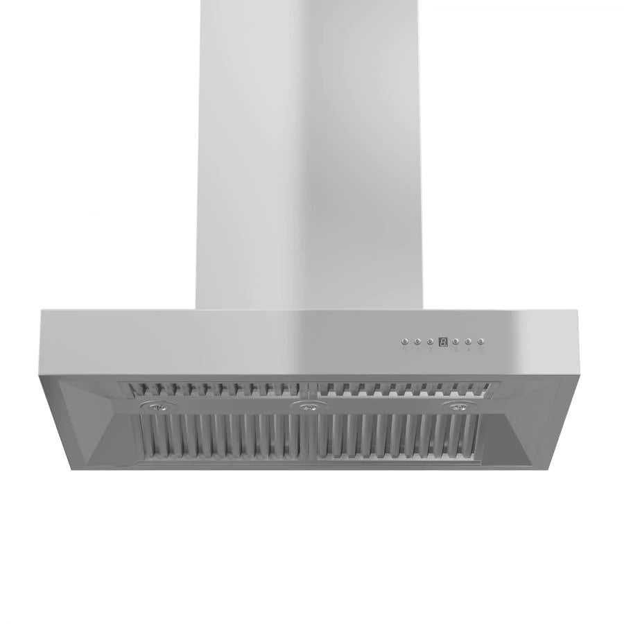 ZLINE 36" Ducted Professional Island Mount Range Hood in Stainless Steel