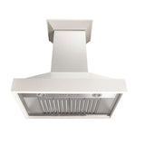 ZLINE 36" Convertible Vent Wooden Wall Mount Range Hood