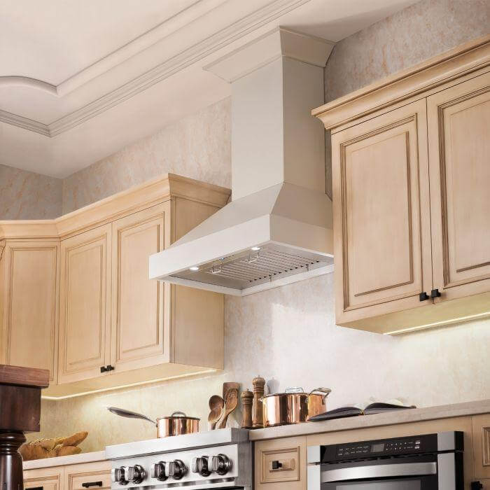 ZLINE 36" Convertible Vent Wooden Wall Mount Range Hood