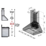 ZLINE 36" Outdoor Ducted Wall Mount Range Hood in Outdoor Approved Stainless Steel