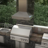 ZLINE 36" Outdoor Ducted Wall Mount Range Hood in Outdoor Approved Stainless Steel