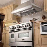 ZLINE 36" Professional Ducted Wall Mount Range Hood in Stainless Steel