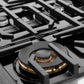 ZLINE 36" 5.2 cu. ft. Paramount Gas Range with 6 burner Cooktop and Convection Gas Oven in Satin Stainless Steel, SGRS-36