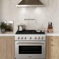 ZLINE 36" 5.2 cu. ft. Paramount Gas Range with 6 burner Cooktop and Convection Gas Oven in Satin Stainless Steel, SGRS-36