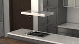 ZLINE 42" Convertible Vent Island Mount Range Hood in Stainless Steel