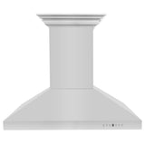 ZLINE 42" CrownSound™ Ducted Vent Island Mount Range Hood in Stainless Steel with Built-in Bluetooth Speakers