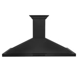 ZLINE 42" CrownSound™Ducted Vent Wall Mount Range Hood in Black Stainless Steel with Built-in Bluetooth Speakers