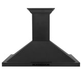 ZLINE 42" CrownSound™Ducted Vent Wall Mount Range Hood in Black Stainless Steel with Built-in Bluetooth Speakers