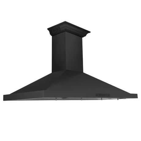 ZLINE 42" CrownSound™Ducted Vent Wall Mount Range Hood in Black Stainless Steel with Built-in Bluetooth Speakers