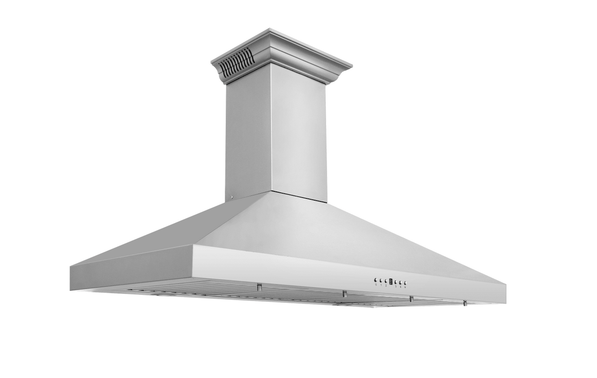 ZLINE 42" CrownSound™ Ducted Vent Wall Mount Range Hood in Stainless Steel with Built-in Bluetooth Speakers