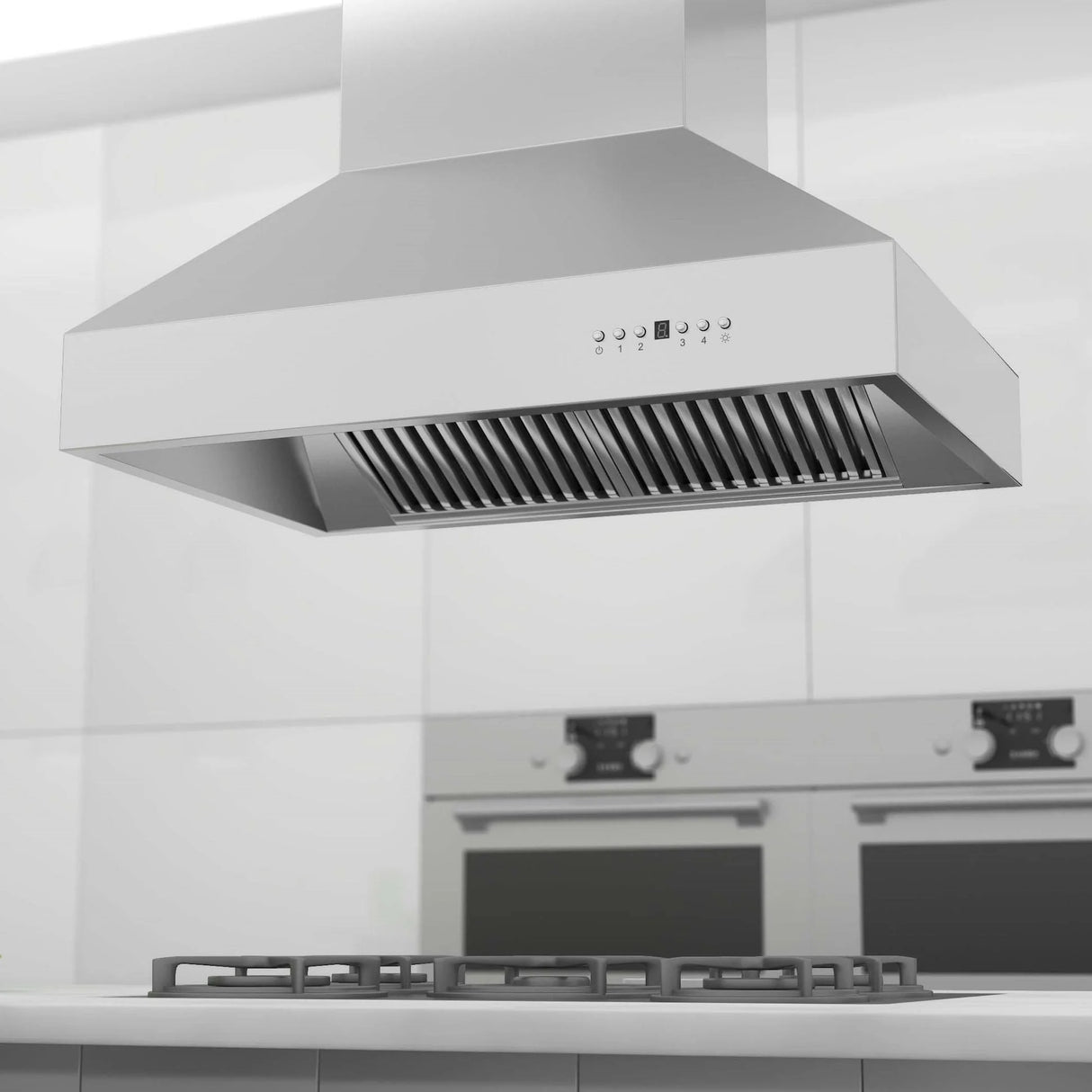 ZLINE 42" Ducted Island Mount Range Hood in Outdoor Approved Stainless Steel