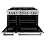 ZLINE 48" 6.0 cu. ft. Dual Fuel Range with Gas Stove and Electric Oven in DuraSnow Stainless Steel