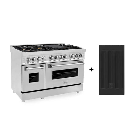 ZLINE 48" 6.0 cu. ft. Electric Oven and Gas Cooktop Dual Fuel Range with Griddle