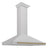 ZLINE 48" Autograph Edition Fingerprint Resistant Stainless Steel Range Hood and Handle