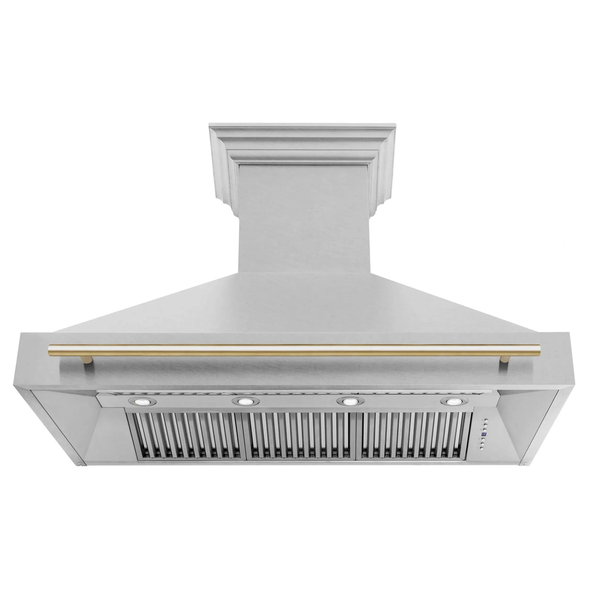 ZLINE 48" Autograph Edition Fingerprint Resistant Stainless Steel Range Hood and Handle