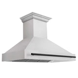 ZLINE 48" Autograph Edition Fingerprint Resistant Stainless Steel Range Hood and Handle