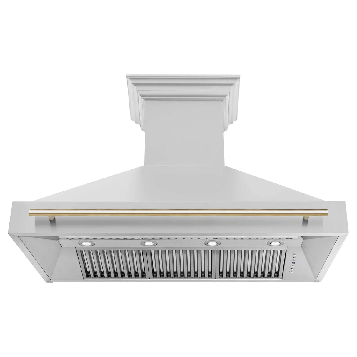 ZLINE 48" Autograph Edition Stainless Steel Range Hood with Stainless Steel Shell and Handle