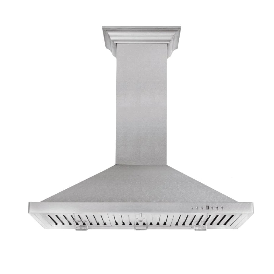 ZLINE 48" Designer Series Convertible Vent Wall Mount Range Hood in DuraSnow Stainless Steel