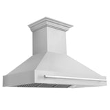 ZLINE 48" Stainless Steel Range Hood with Stainless Steel Handle