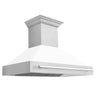 ZLINE 48" Stainless Steel Range Hood with Stainless Steel Handle