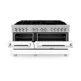 ZLINE 60" 7.4 cu. ft. Dual Fuel Range with Gas Stove and Electric Oven in DuraSnow Stainless Steel