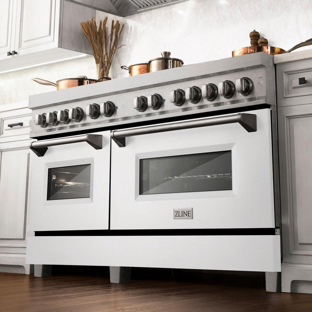 ZLINE 60" 7.4 cu. ft. Dual Fuel Range with Gas Stove and Electric Oven in DuraSnow Stainless Steel