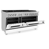 ZLINE 60" 7.4 cu. ft. Dual Fuel Range with Gas Stove and Electric Oven in DuraSnow Stainless Steel